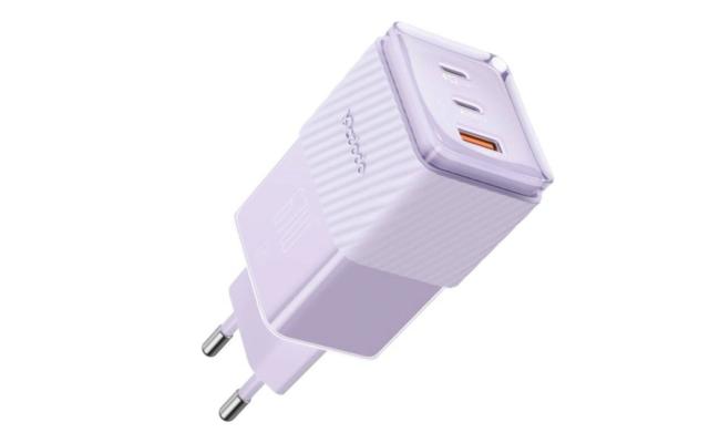 Mcdodo CH-1502 67W GaN 5 Mini 2xType-C 1xUSB Input Fast Charger (purple)